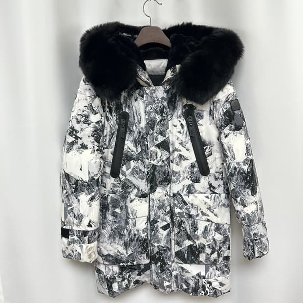 빈폴남자 스키 보드패딩 후드자켓 거위털 100