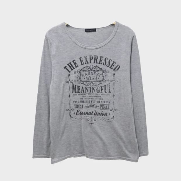 COOKIE HOUSE 레터링 긴팔 슬리브리스 64322