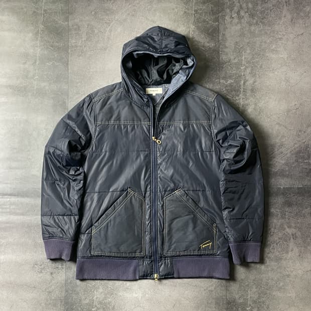 TOMMY HILFIGER 타미힐피거 빈티지 네이비 라이트 다운 자켓