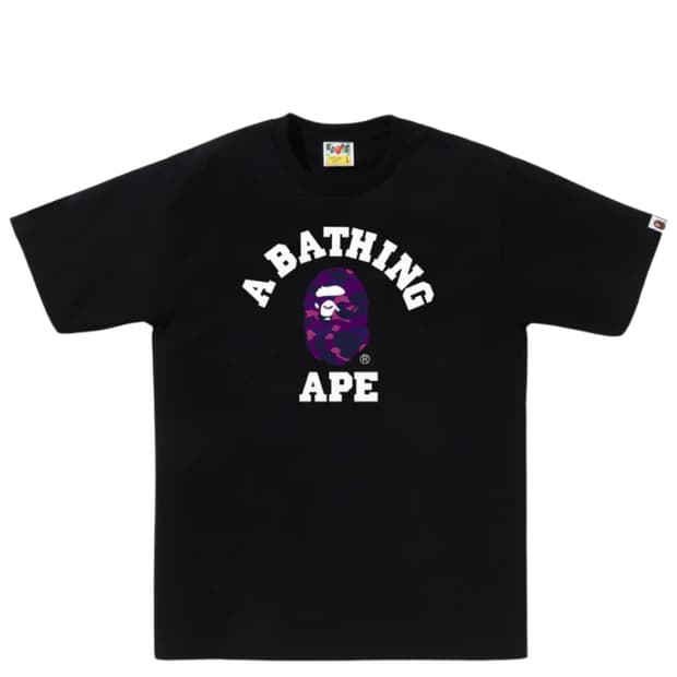 BAPE COLOR CAMO COLLEGE TEE 베이프 티셔츠