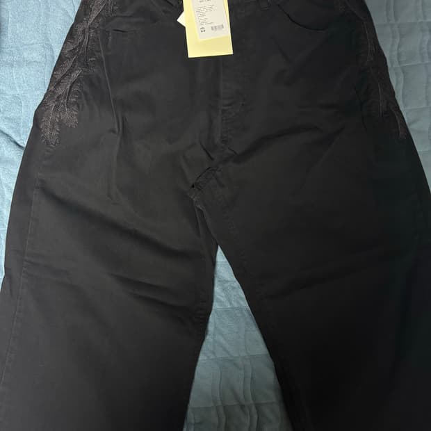 4) 폴리테루 1011 페더 고시마 팬츠 블랙