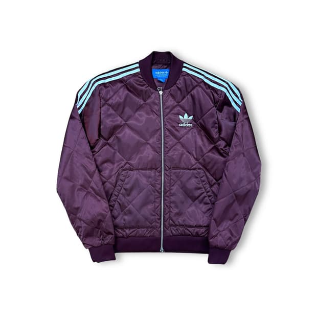 아디다스 퀼팅 블루종