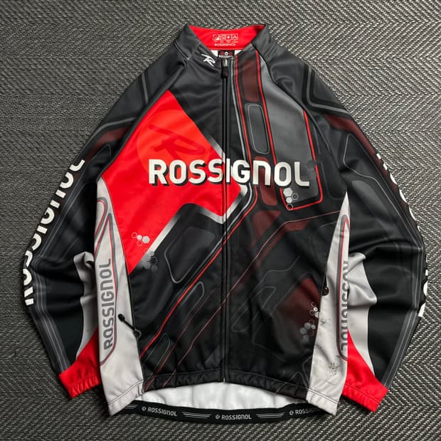 Rossignol 빅로고 사이클링 트랙탑 져지o 6150