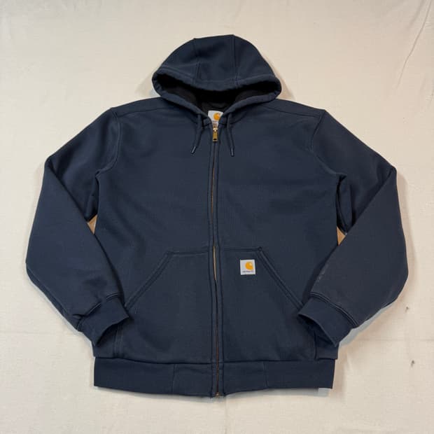 S) 칼하트 레인디펜더 워크웨어 써멀 후드집업 네이비 W20