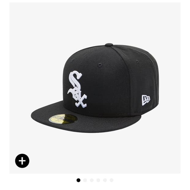 뉴에라 MLB 어센틱 시카고 화이트삭스 피티드캡 게임 블랙