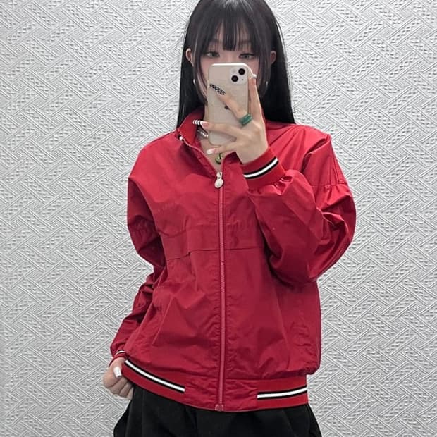 아디다스 올드스쿨 레트로 빈티지 바람막이 자켓 L C10720