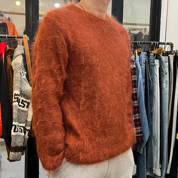 빈티지 키드모헤어니트