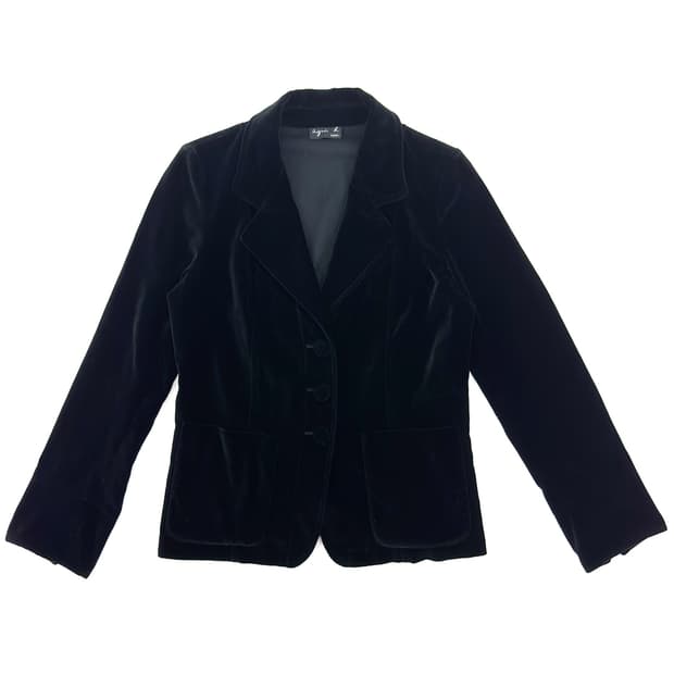 Agnès b. Paris Velvet Jacket/ 40