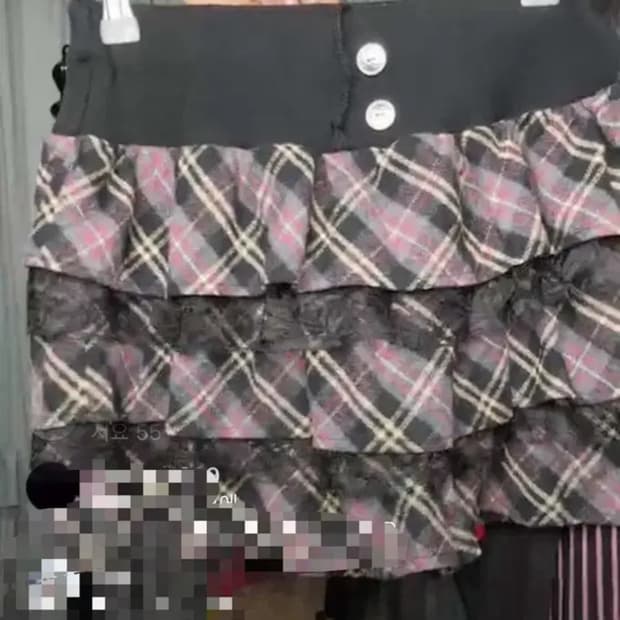 히메갸루 오네갸루 갸루 빈티지 치마 스커트 치마바지