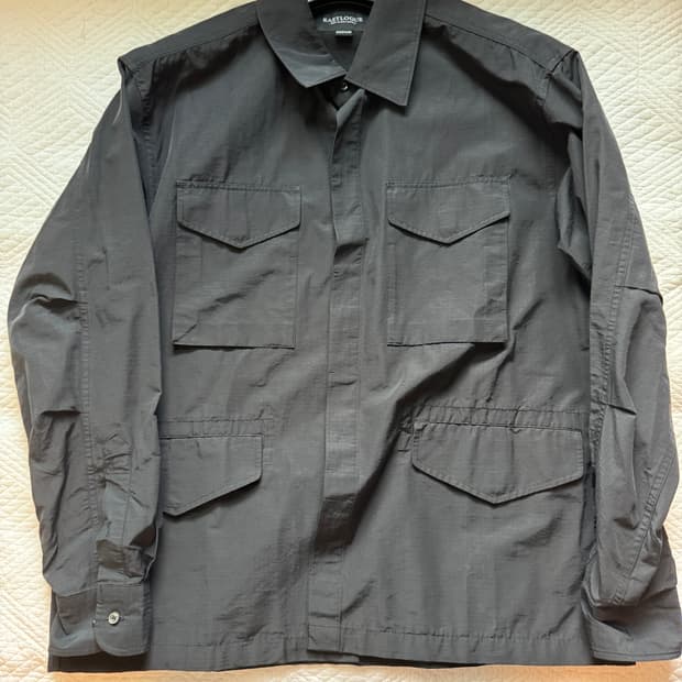 이스트로그 M65 SHIRT JACKET BLACK RIPSTOP M사이