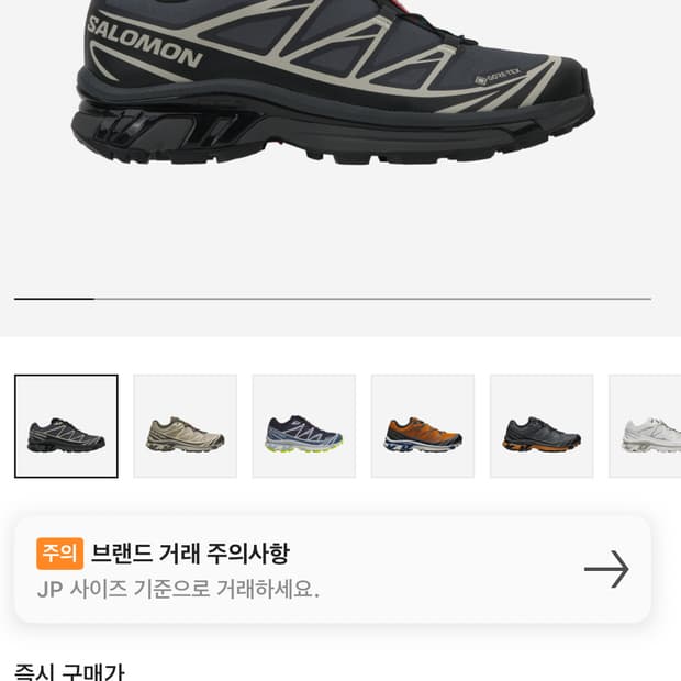 살로몬 xt-6 블랙에보니