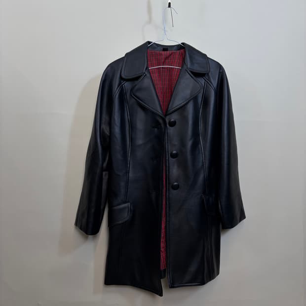 japan vintage 우먼스 일본빈티지 레더 코트 