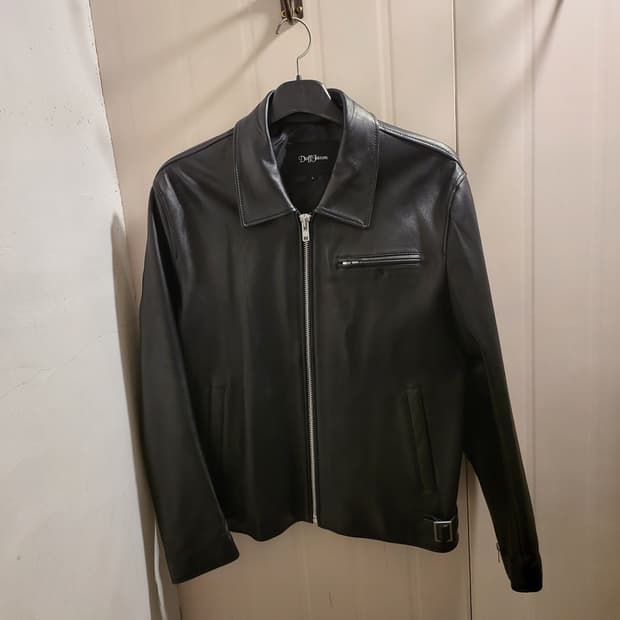 [L]도프제이슨 램스킨 가죽 자켓 블랙