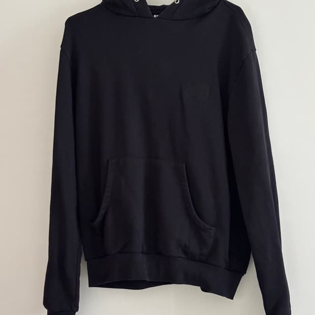 라스벳 블랙 로고 후드티