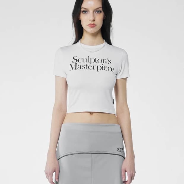 스컬프터 Masterpiece Crop Tee White S