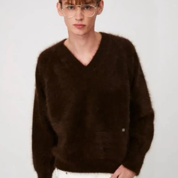 문선 프리미엄 앙고라 모헤어 니트