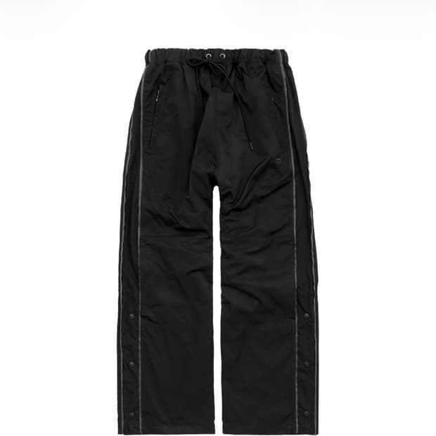 폴리테루 1011 나일론 트랙 팬츠 트리플 블랙