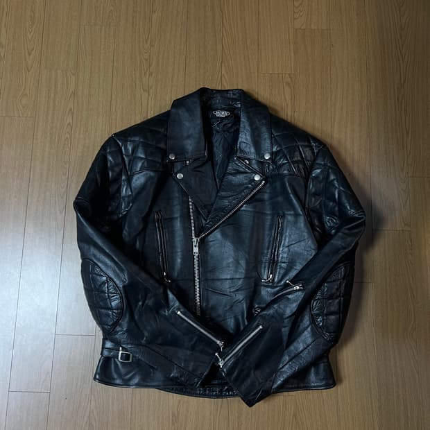 Horn works사 카우하이드 더블라이더 자켓