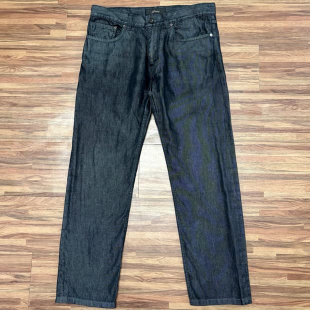 브리오니 brioni 이태리제 실크 코튼 데님 팬츠 바지 34
