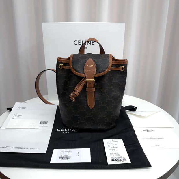 [풀박스] 셀린느 트리옹프 폴코 미니 백팩 탄