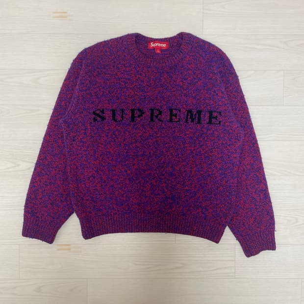 슈프림 로고 스웨터