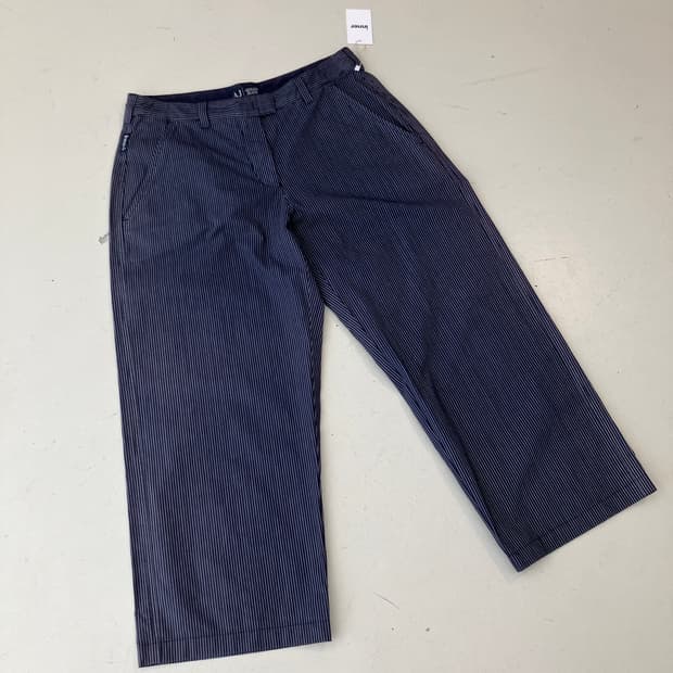 Armani Jeans 스트라이프 크롭 슬랙스 28