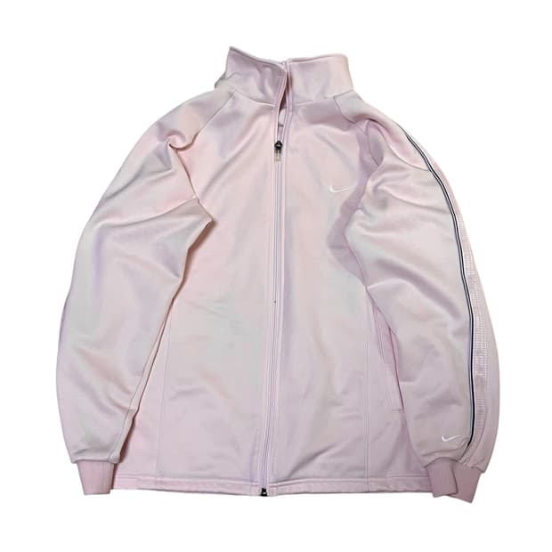 나이키 연핑크 져지 트랙탑