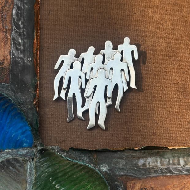 Mexico Figures 925Silver Brooch👥👥👥