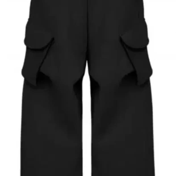 mjd 코인서울 와이드 카고 스웨트 팬츠 블랙