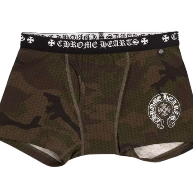 크롬하츠 브리프 XL 카모, 블랙 새상품