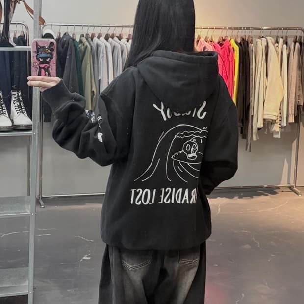 스투시 파라다이스 로스트 빅로고 후드티 A3552