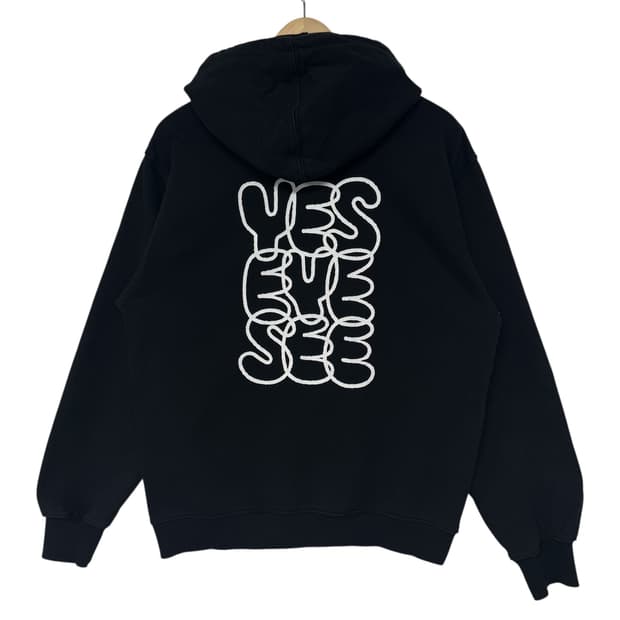 예스아이씨 백로고 후드티