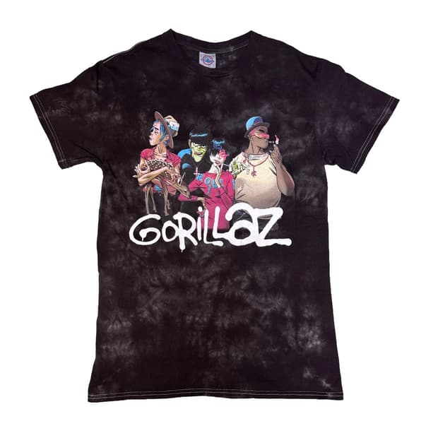 빈티지 고릴라즈 GORILLAZ 타이다이 밴드티 S