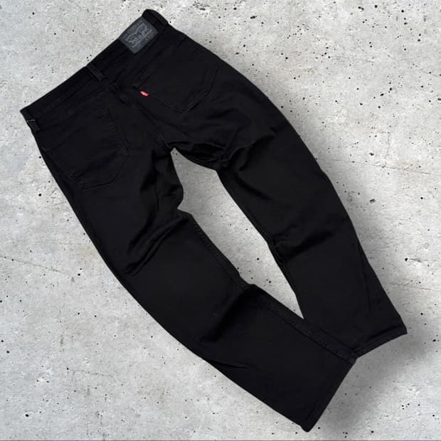 [32] 리바이스 505 레귤러핏 블랙 데님 팬츠 D453