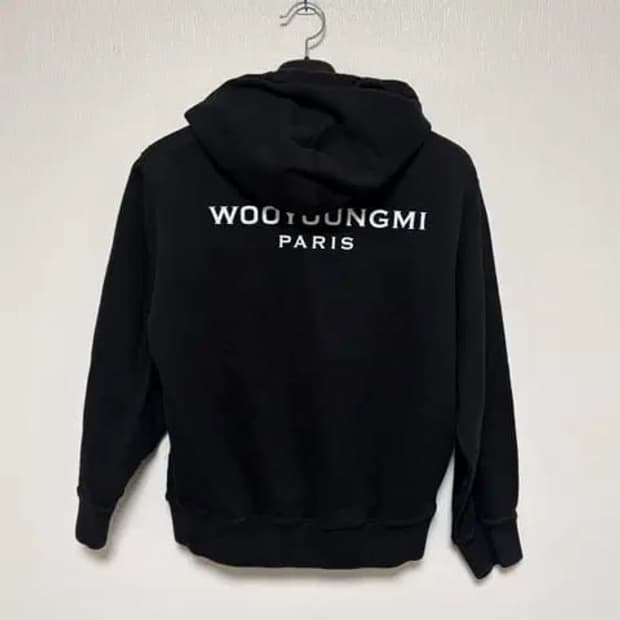 [44] 우영미 백로고 후드티 블랙