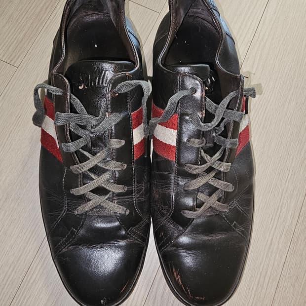 발리 Bally stam 브라운가죽 스니커즈