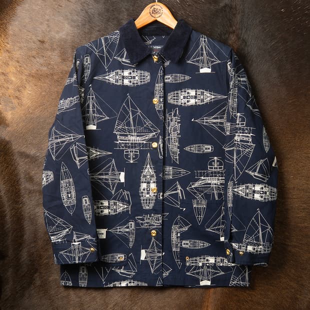 [M] 00s 로렌 USRL 마린 서플라이 디비젼 블루프린트 커버올 