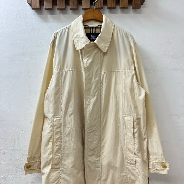 Burberry 버버리 클래식 베이지 코튼 하프 코트 자켓