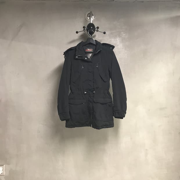 프라다 블랙 코트 44(W)