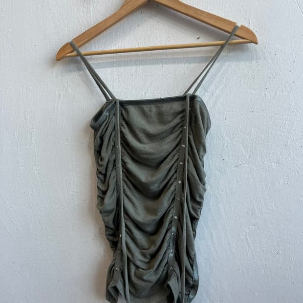 Made in JAPAN 셔링 탑 