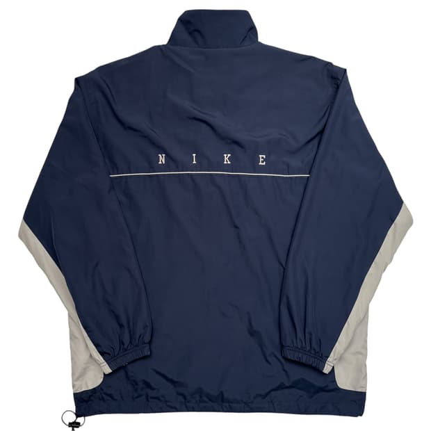 90s 나이키 올드스쿨 백 로고 네이비 바람막이 XL