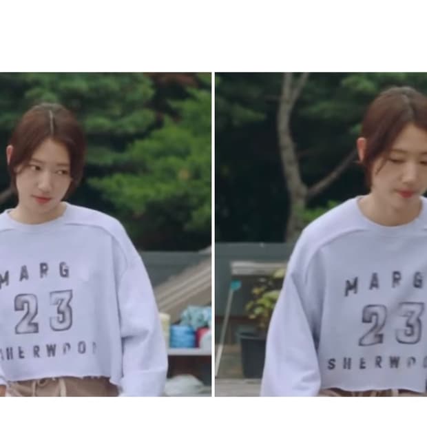 새상품 마지셔우드 크롭 스웻셔츠