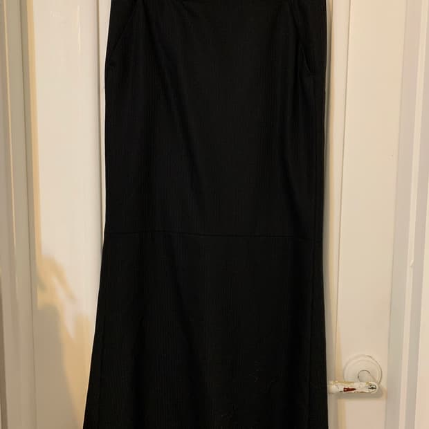jil sander wool long skirt