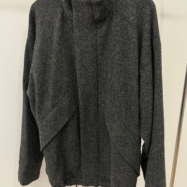 오라리 하이넥 트위드자켓