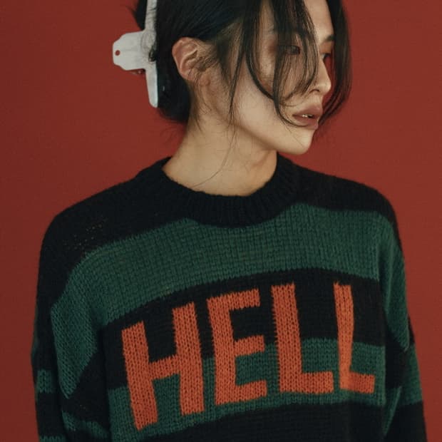 클럿스튜디오 그린 HELL 니트