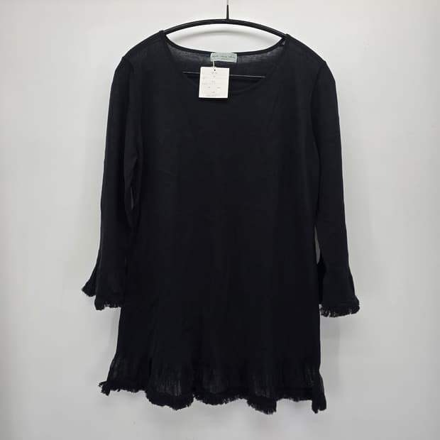 일본빈티지 프릴 니트 튜닉