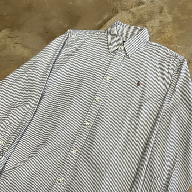 L 폴로랄프로렌 클래식핏 스트라이프 셔츠