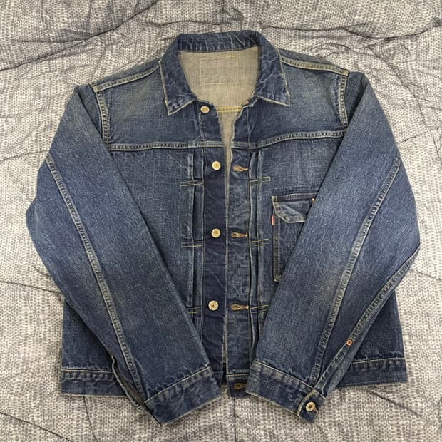 [XL] 제라도 407exx 빈티지피니쉬 데님자켓