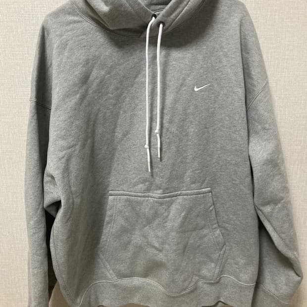 나이키 솔로 스우시 그레이 후드티 (XL)
