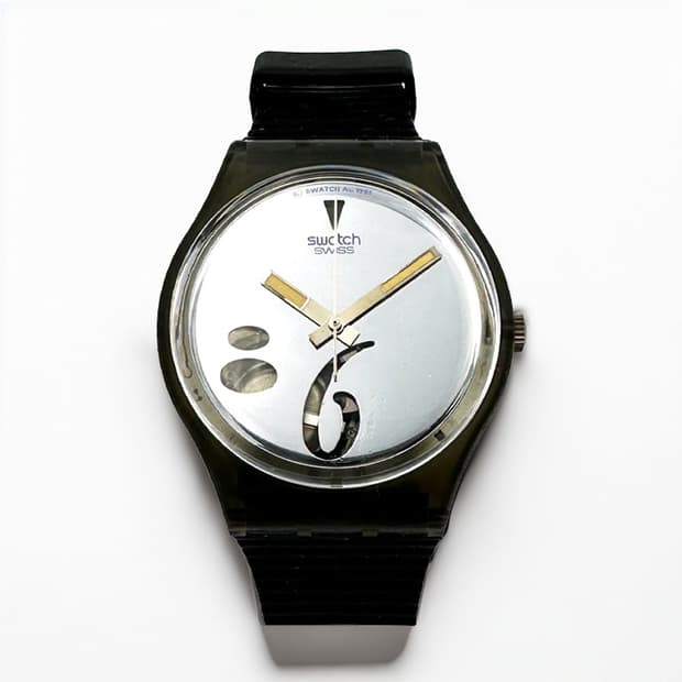 91년판) 빈티지 스와치 젠트 실버